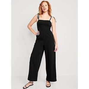 Old Navy Tie-Shoulder Corset Cami Jumpsuit Black S